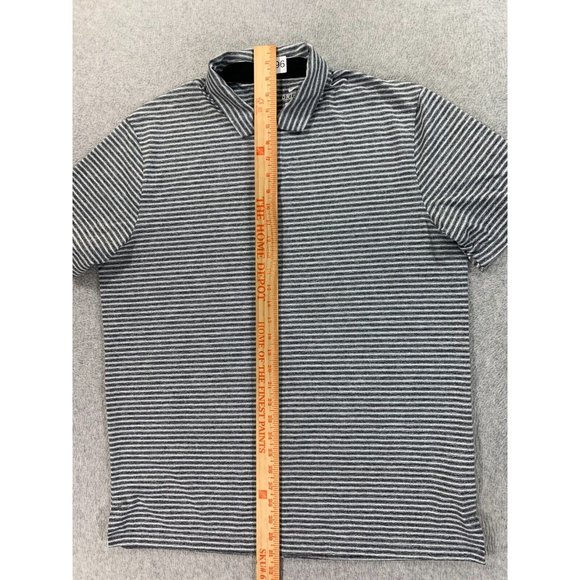 Nike Dri Fit Tiger Woods Striped Short Sleeve Golf Shirt (Men's Large) Gray - Picture 7 of 11